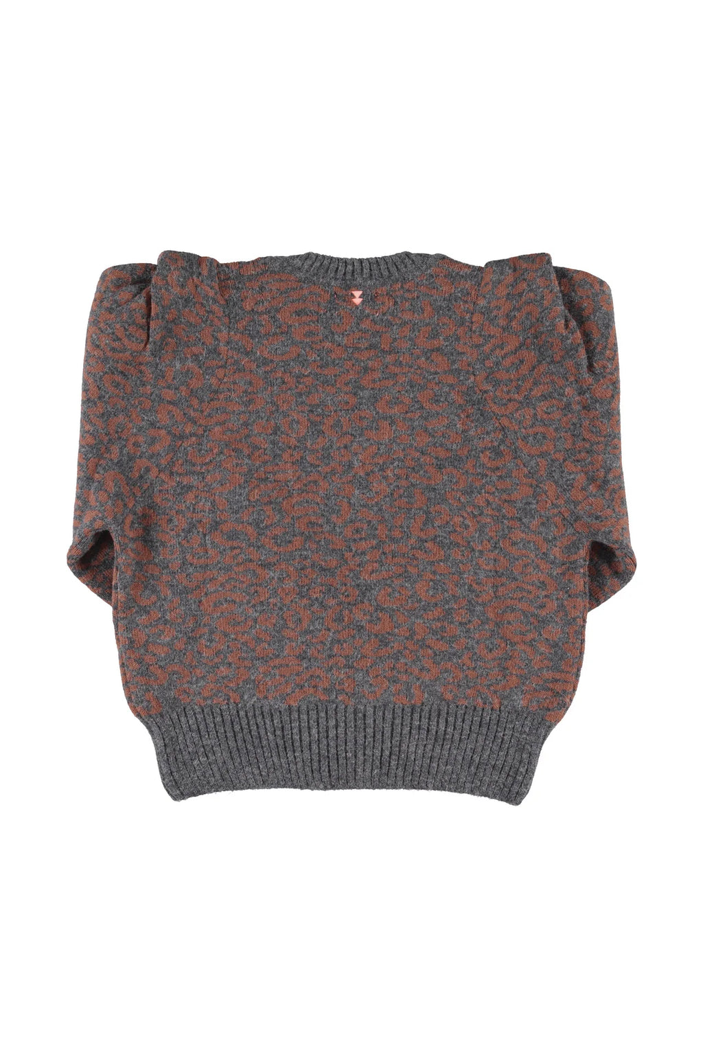 PULL LEOPARD GRIS