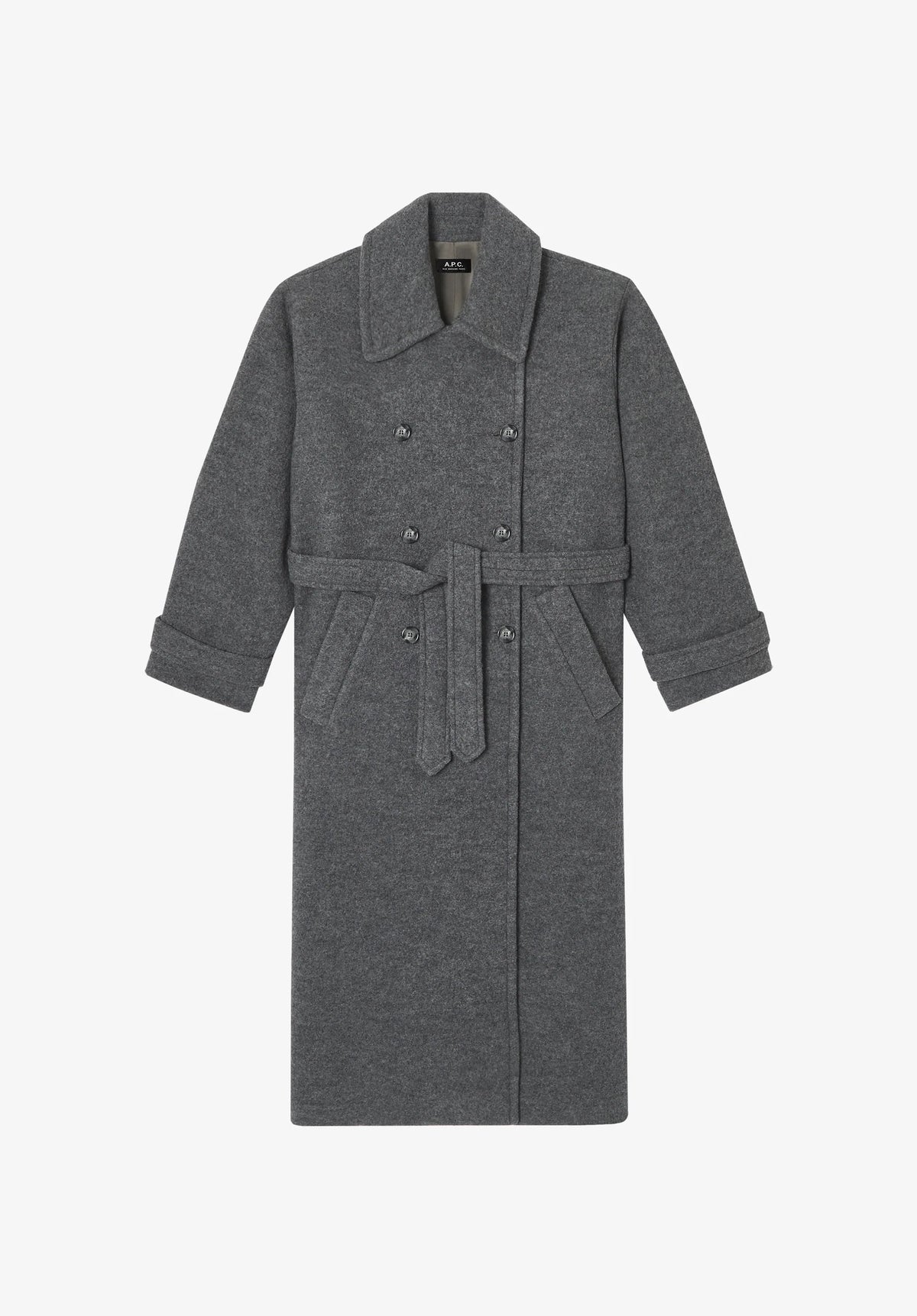 Manteau LEA gris chiné