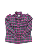 BLOUSE FUCHSIA ET VERTE