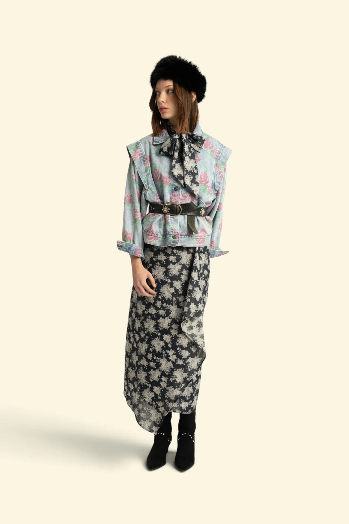 VESTE À FLEURS