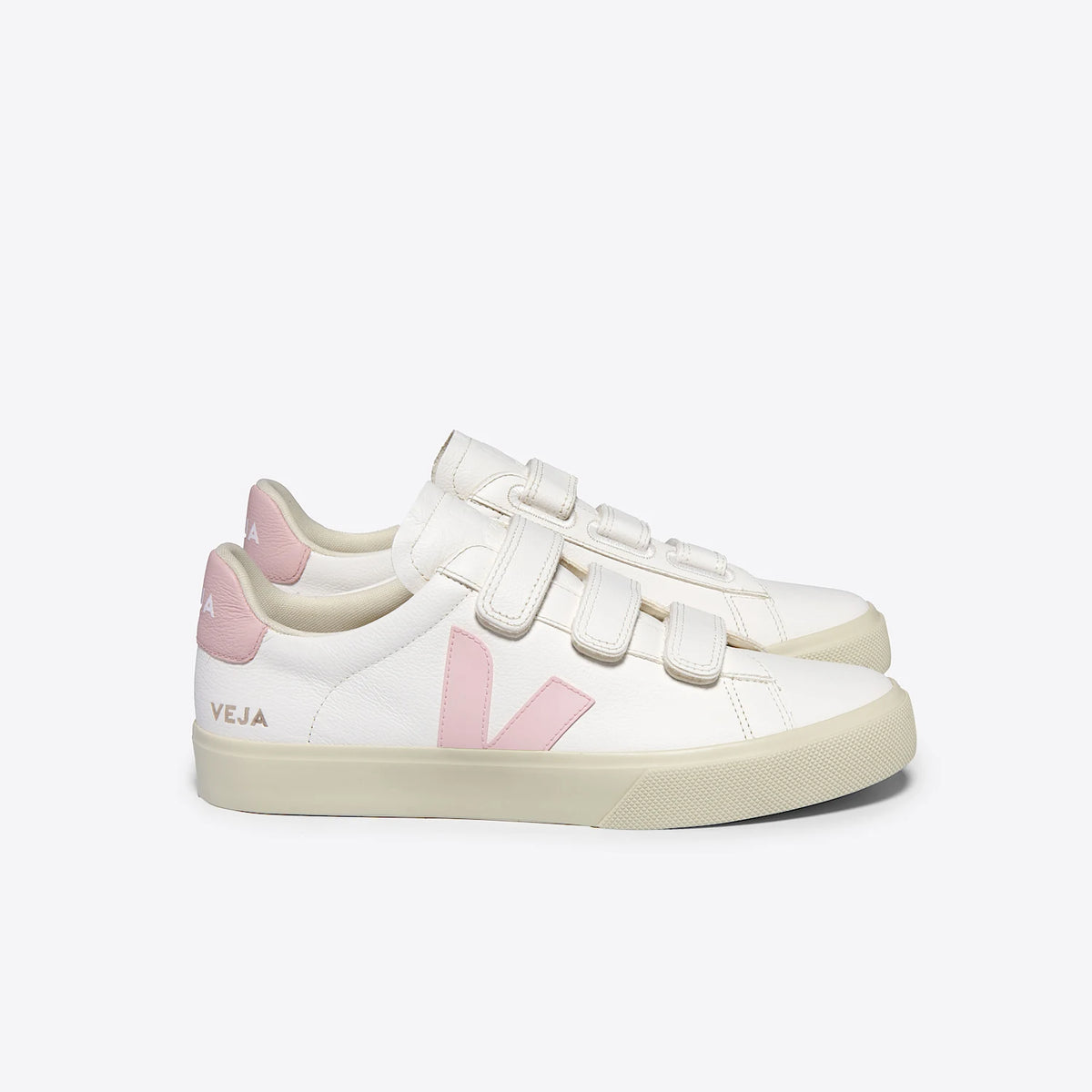 Baskets VEJA RECIFE LEATHER WHITE PETALE