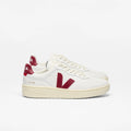 Baskets VEJA V-90 LEATHER WHITE MARSALA
