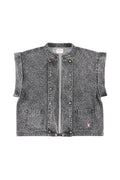 VESTE SANS MANCHES LÉOPARD